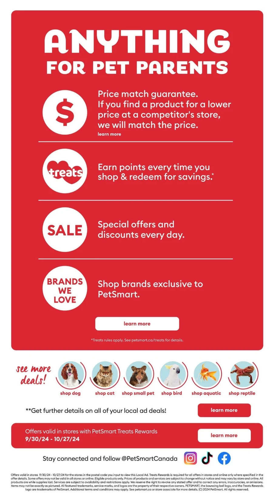 petsmart flyer september 30 to october 27 15