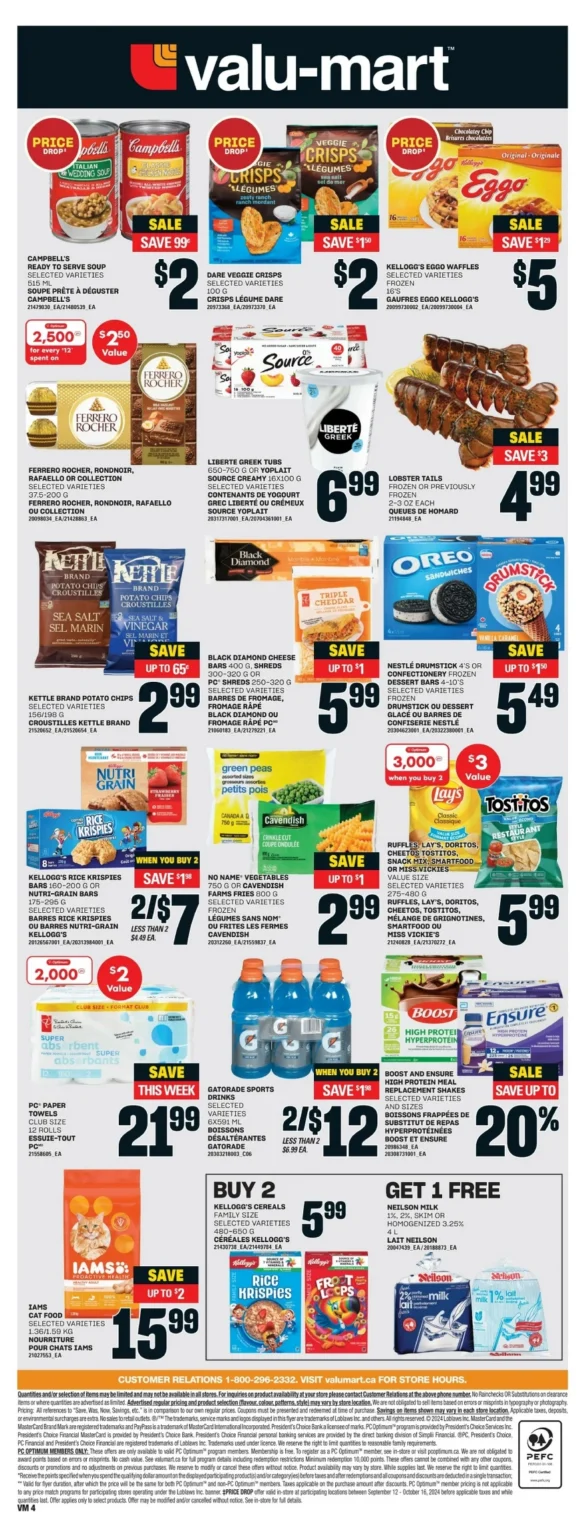 valu mart flyer september 26 october 2 4