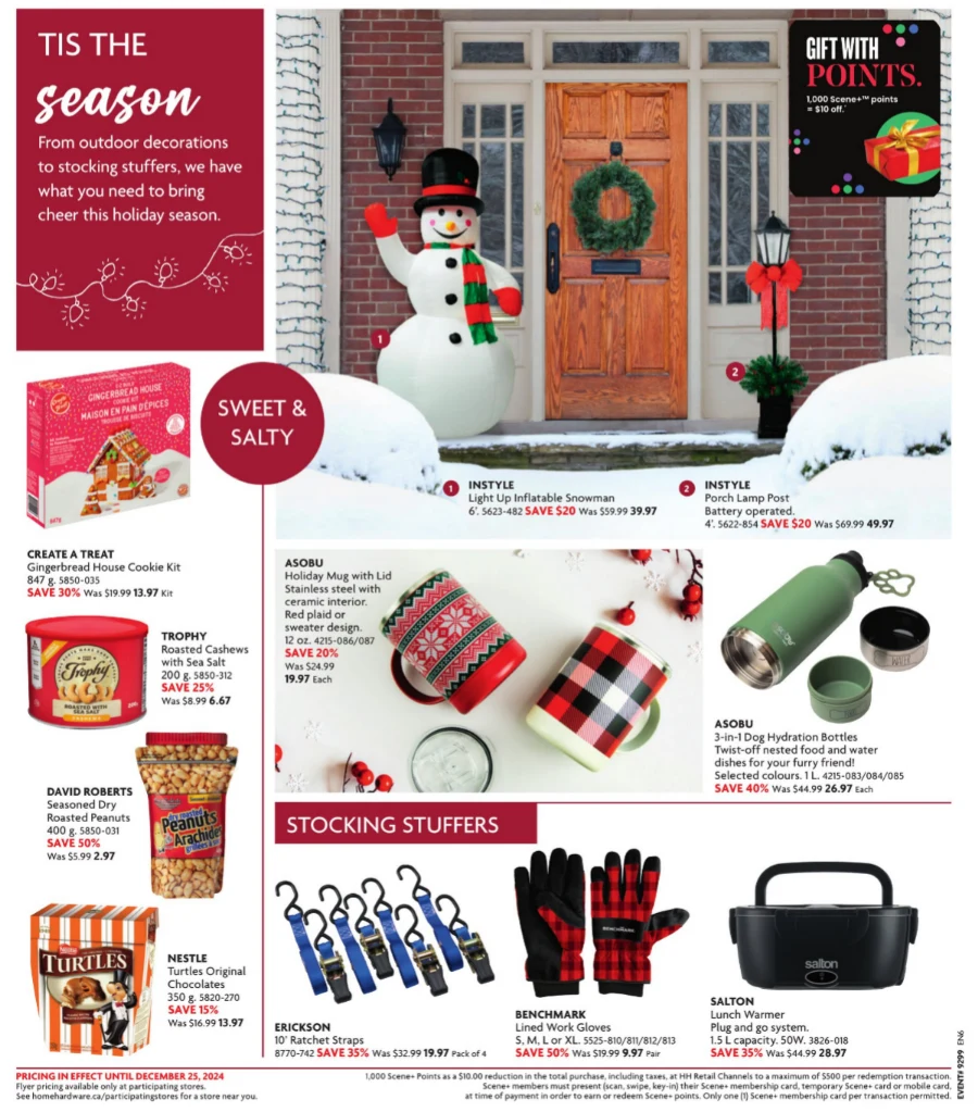 home hardware christmas flyer october 30 december 25 25