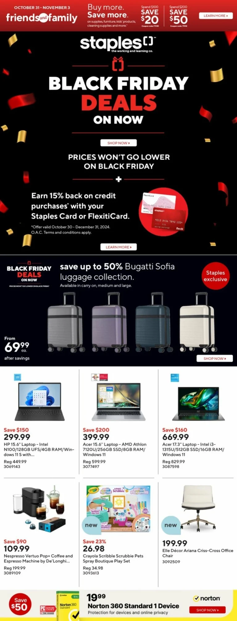 staples flyer october 30 november 5 1