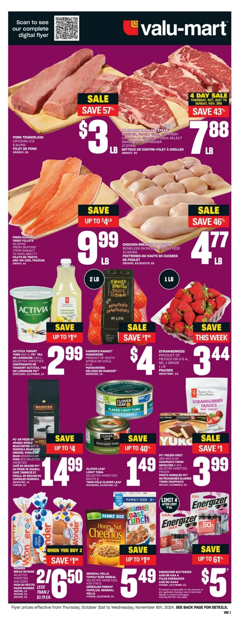 valu mart flyer october 31 november 6 1