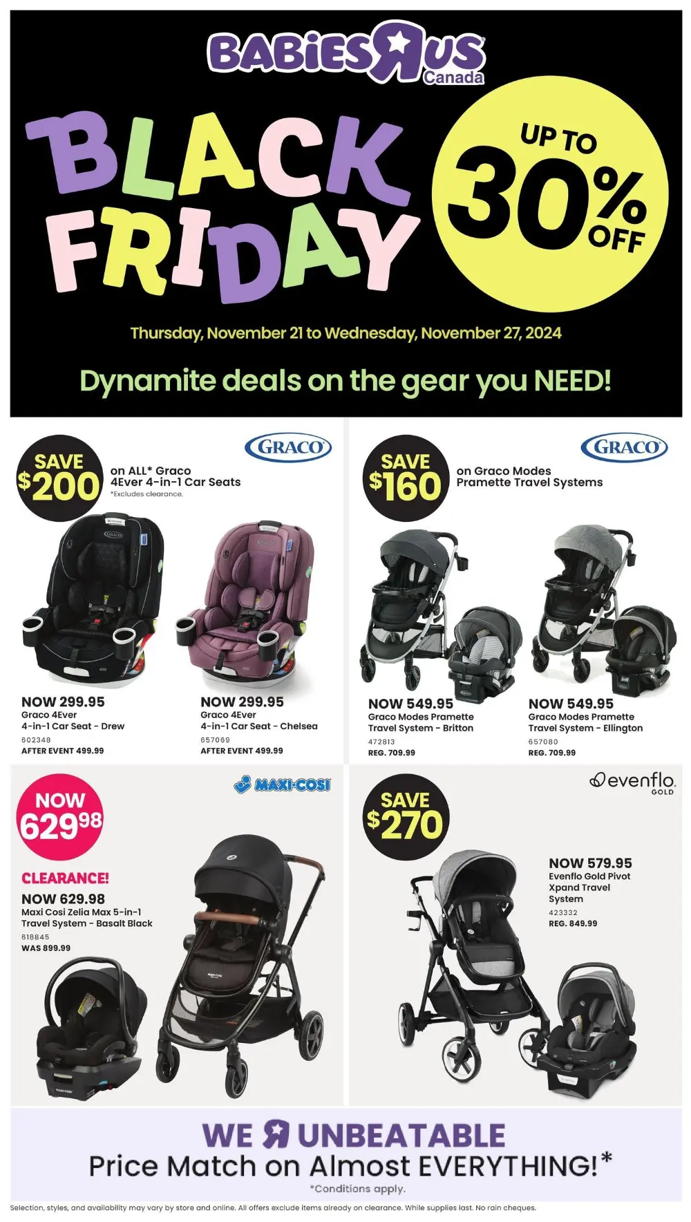 Babies R Us Canada Black Friday Flyer 2024