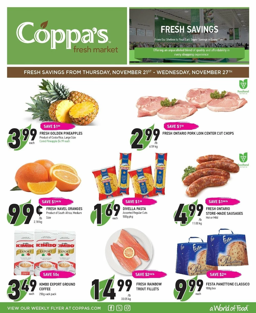 Coppa's Flyer Canada Black Friday