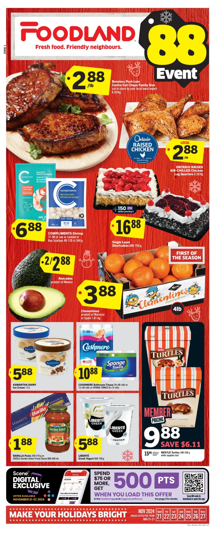 foodland flyer november 21 27 1