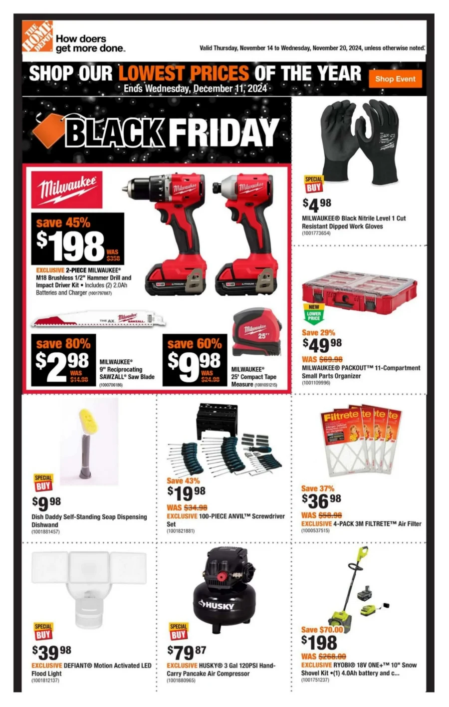 home depot flyer november 14 to 20 1