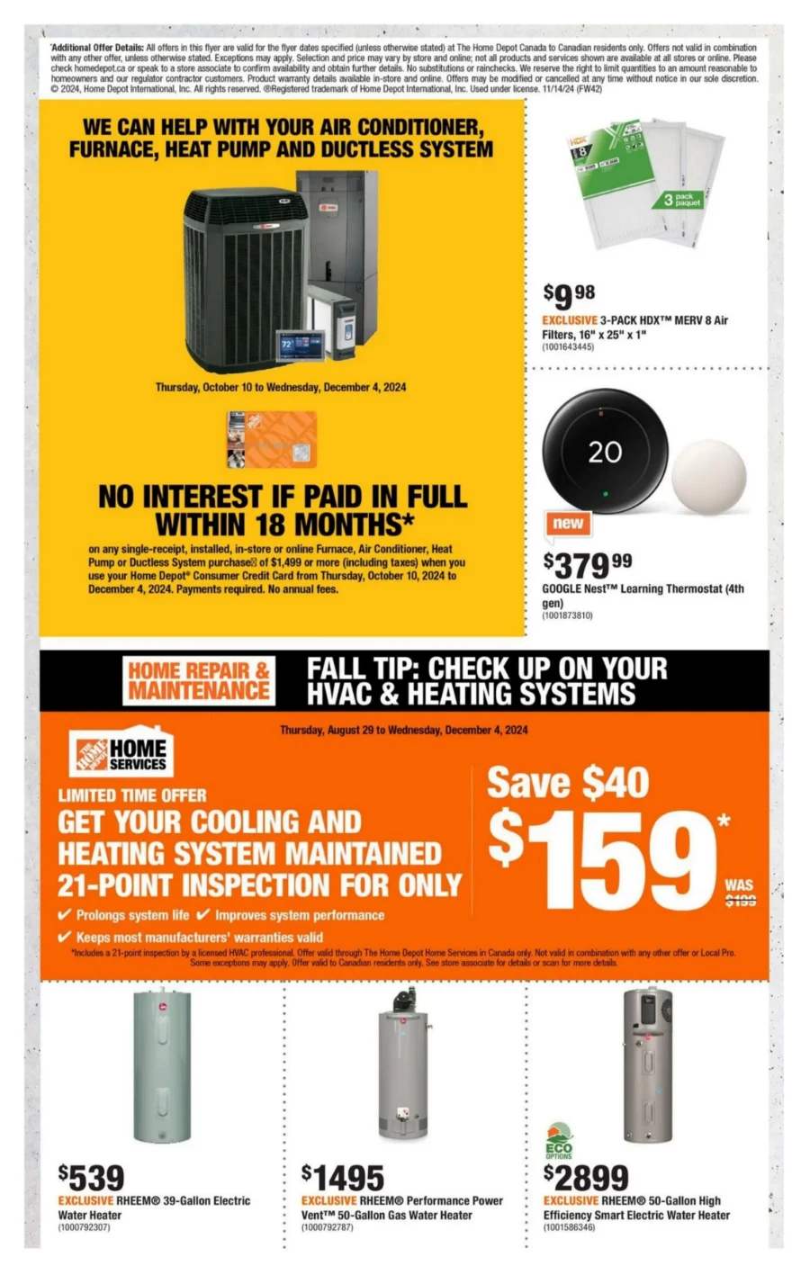 home depot flyer november 14 to 20 16