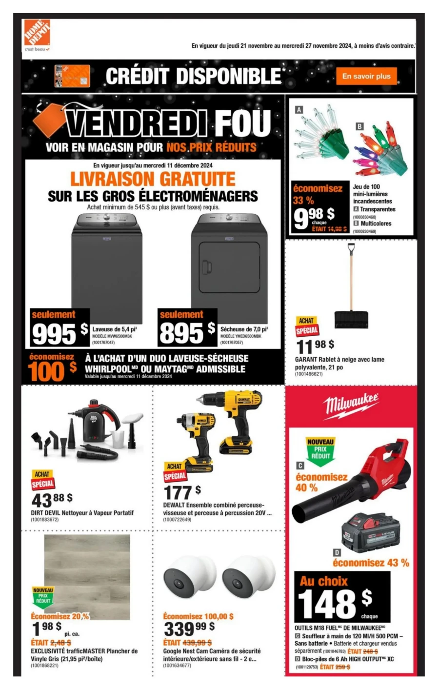 home depot flyer november 21 27 1