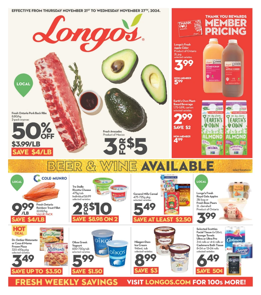 longos flyer november 21 to 27 1