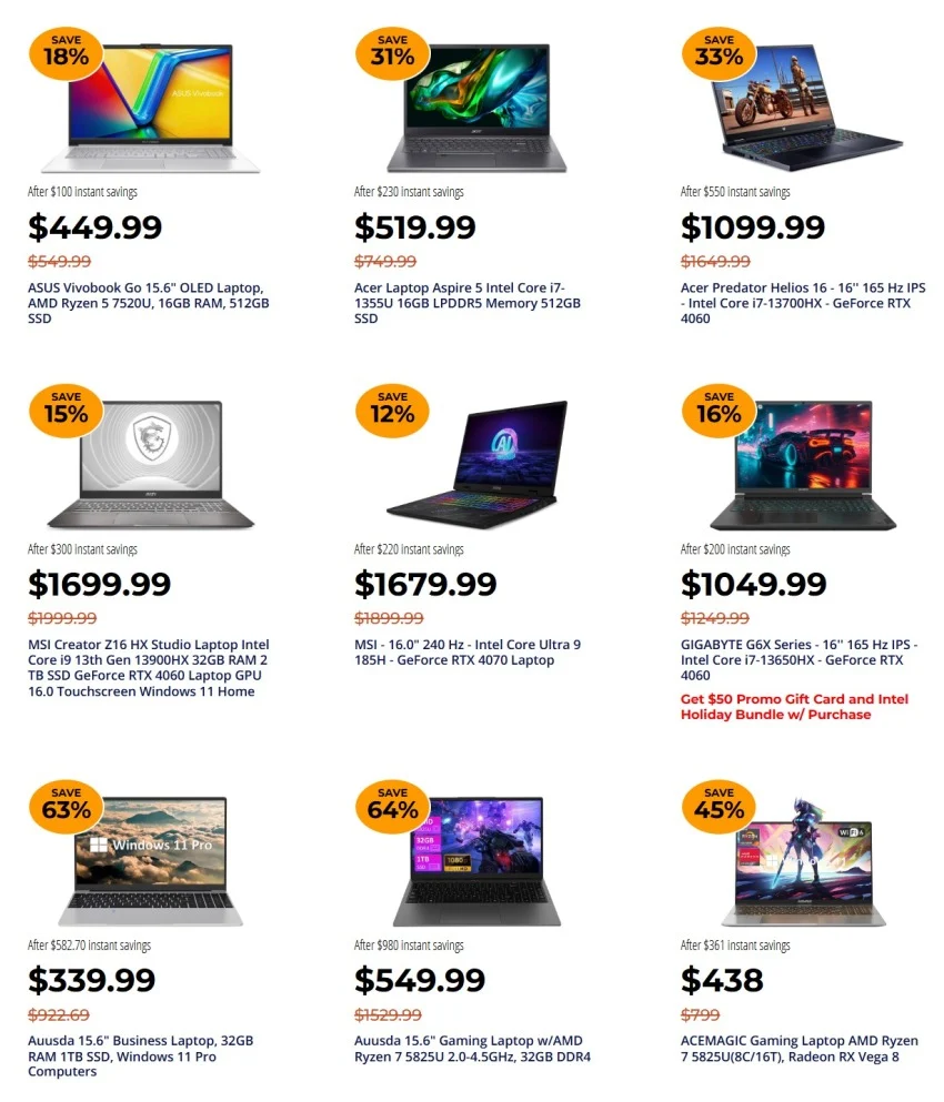 newegg black friday flyer 21 30 9