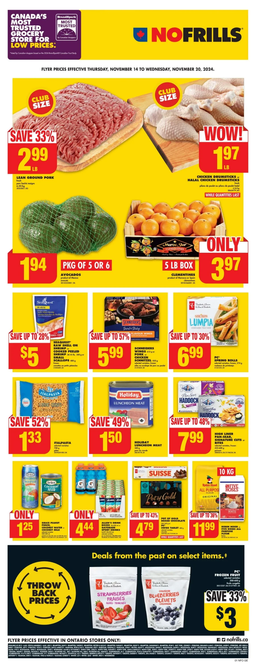 no frills flyer on november 14 to 20 2