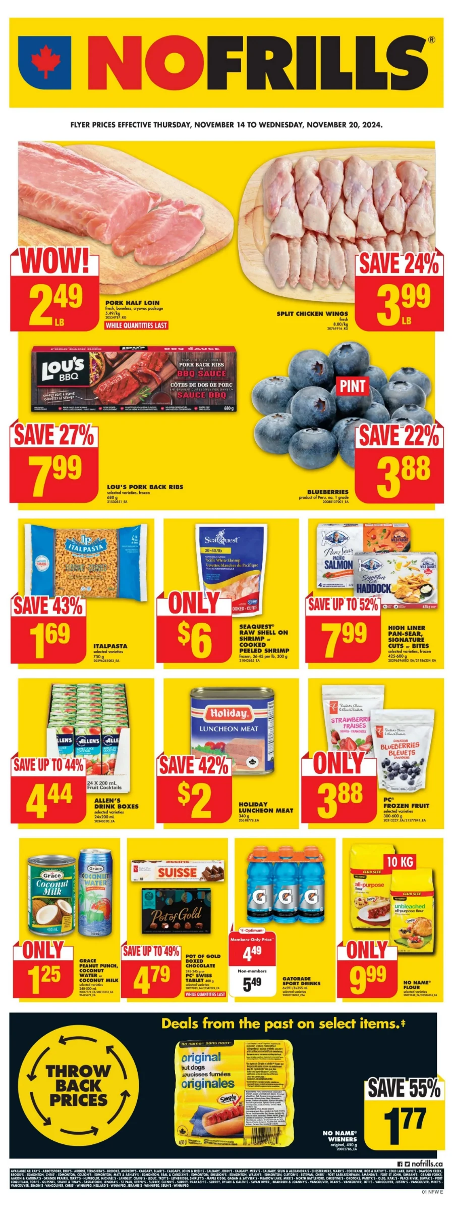 no frills flyer west november 14 to 20 2