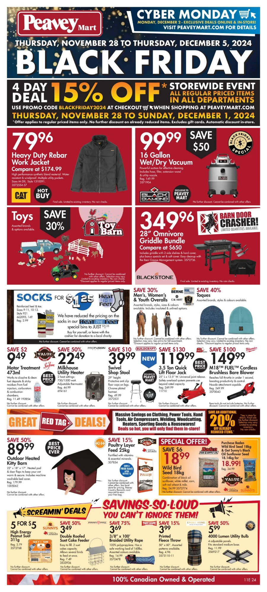 peavey mart flyer november 29 1