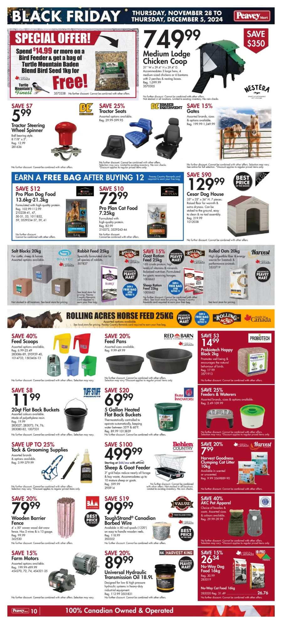 peavey mart flyer november 29 13