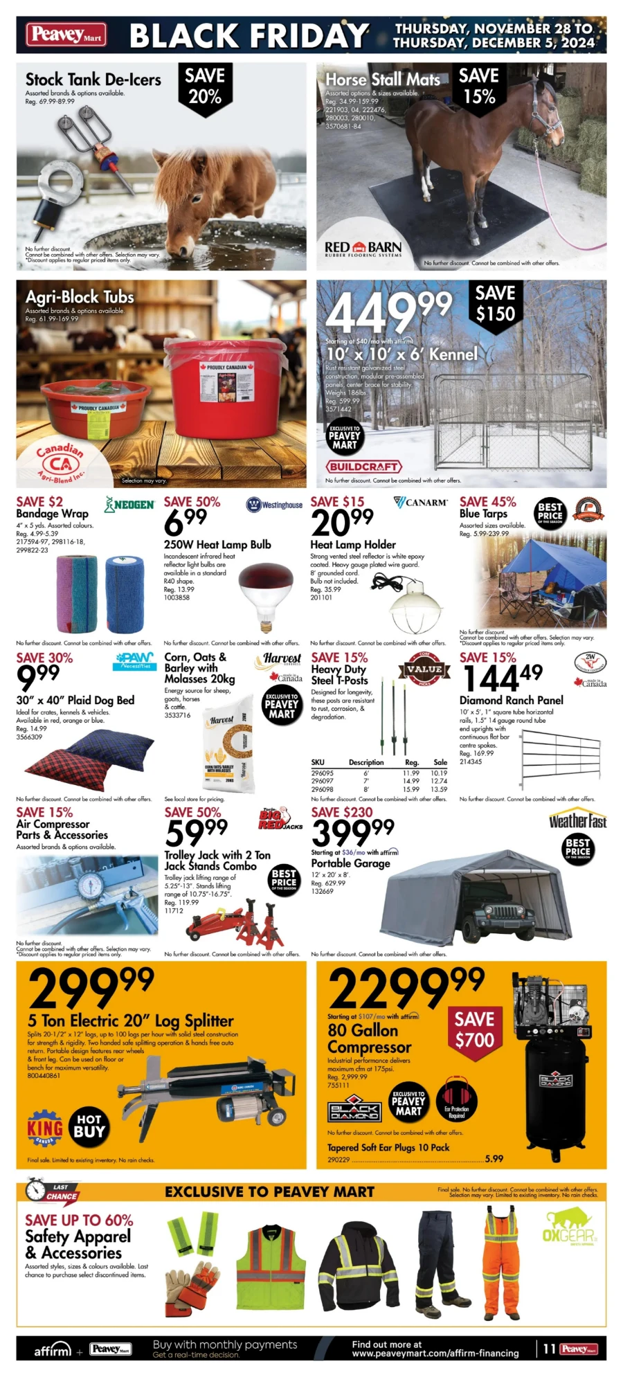 peavey mart flyer november 29 14