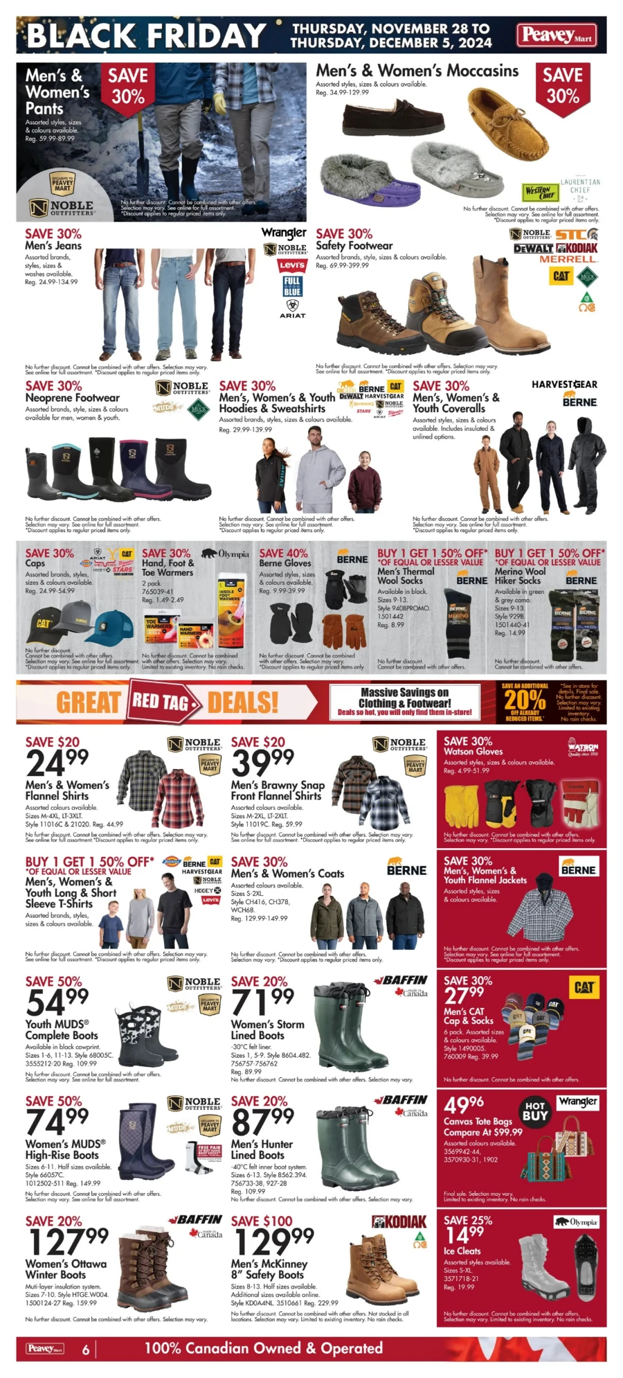 peavey mart flyer november 29 6