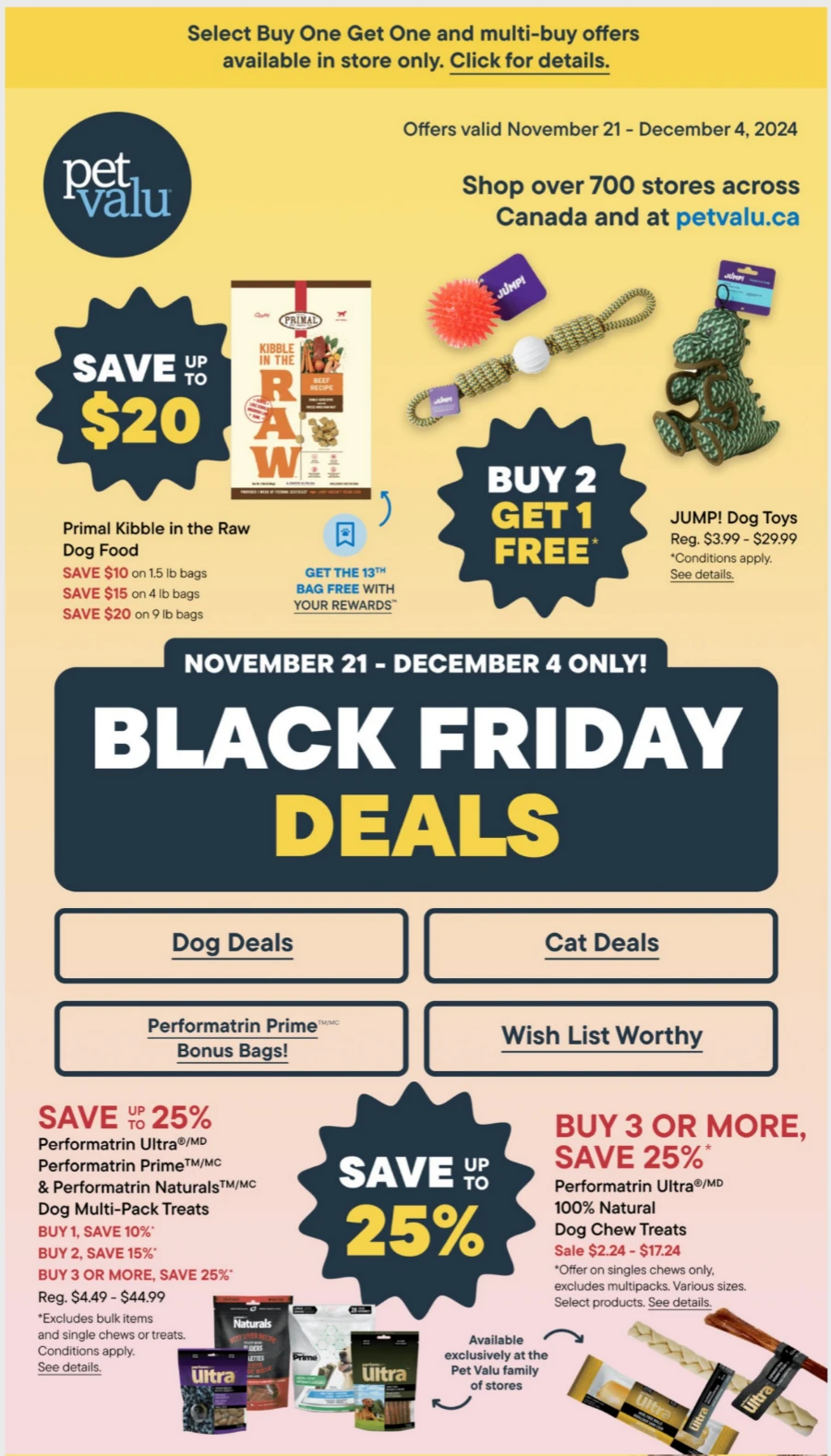 pet valu flyer november 21 december 4 1