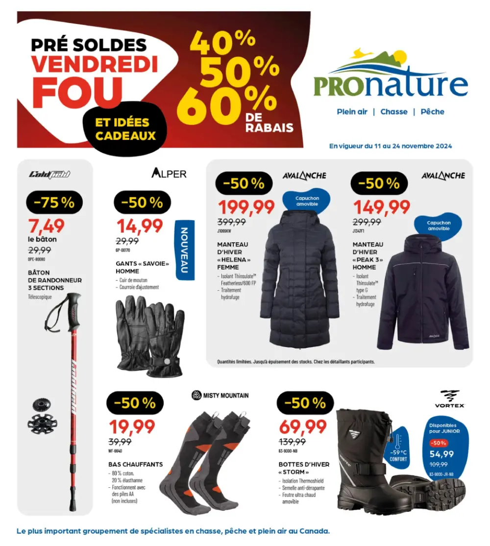 Pronature Canada Black Friday 2024