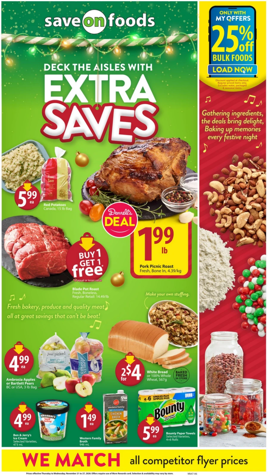 save on foods flyer november 21 27 1