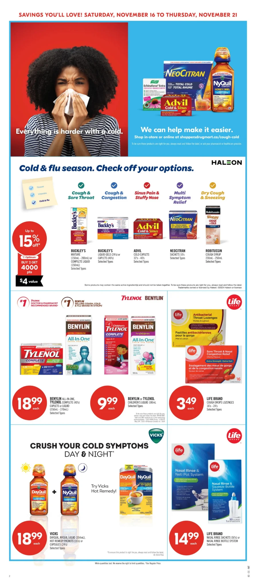 shoppers drug mart flyer november 16 21 22