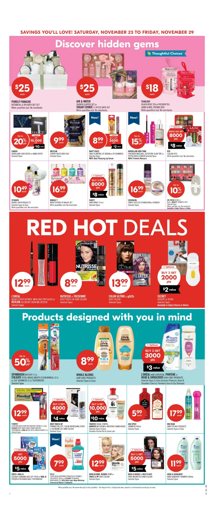 shoppers drug mart flyer november 23 28 13