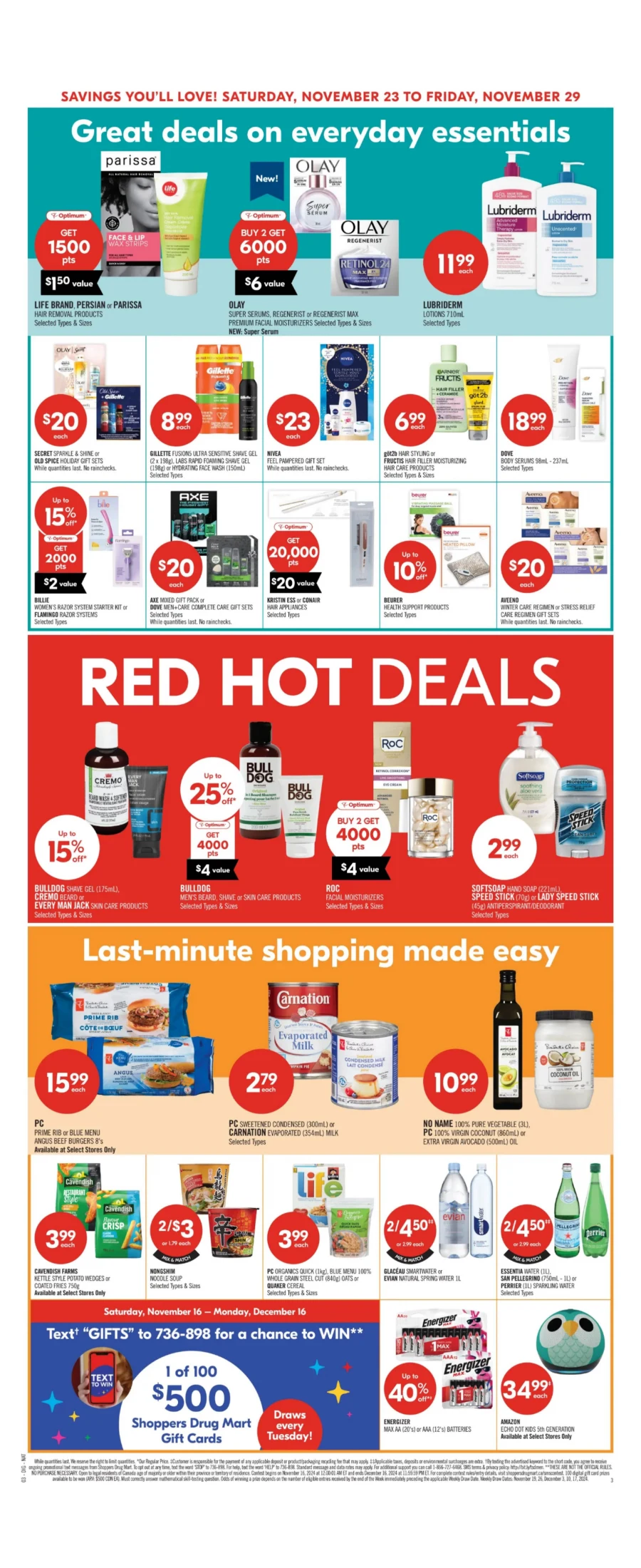 shoppers drug mart flyer november 23 28 14