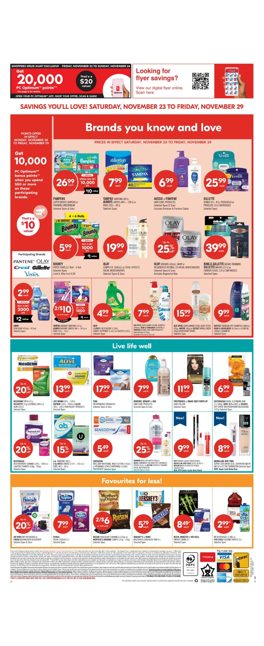 shoppers drug mart flyer november 23 28 15