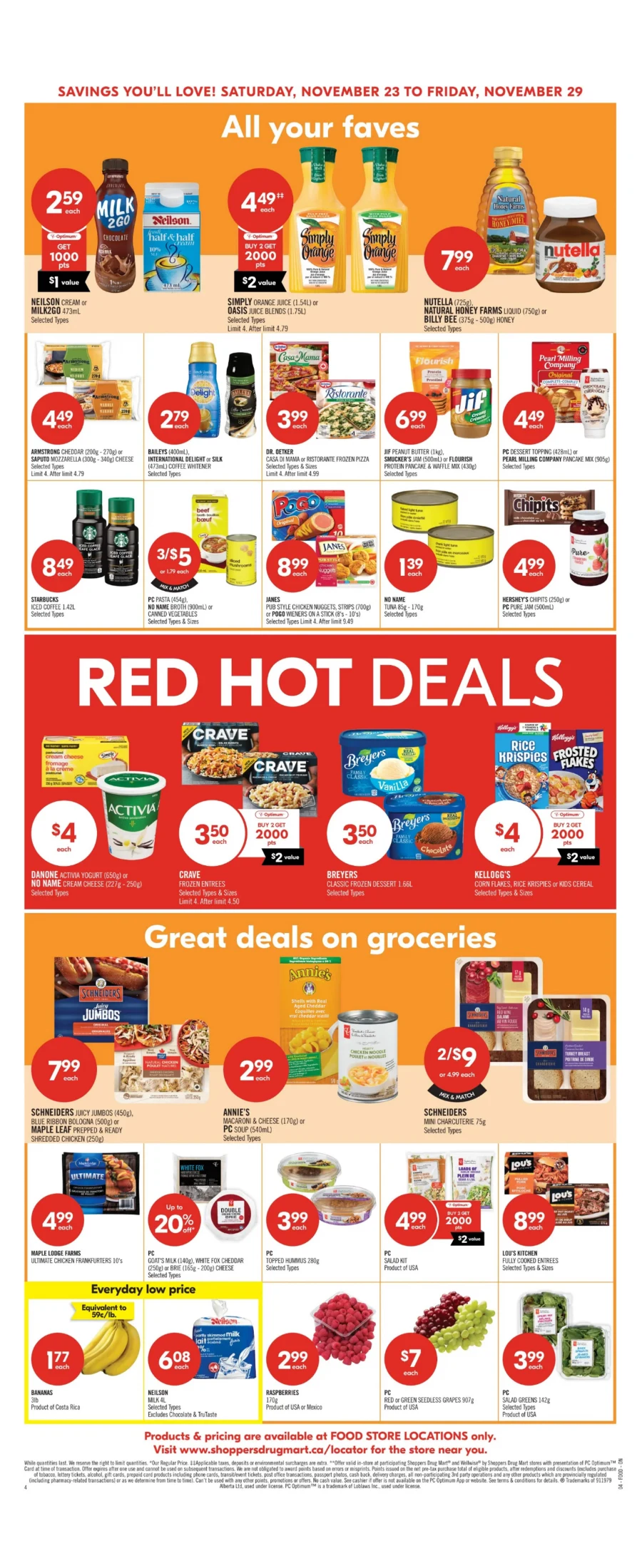 shoppers drug mart flyer november 23 28 16