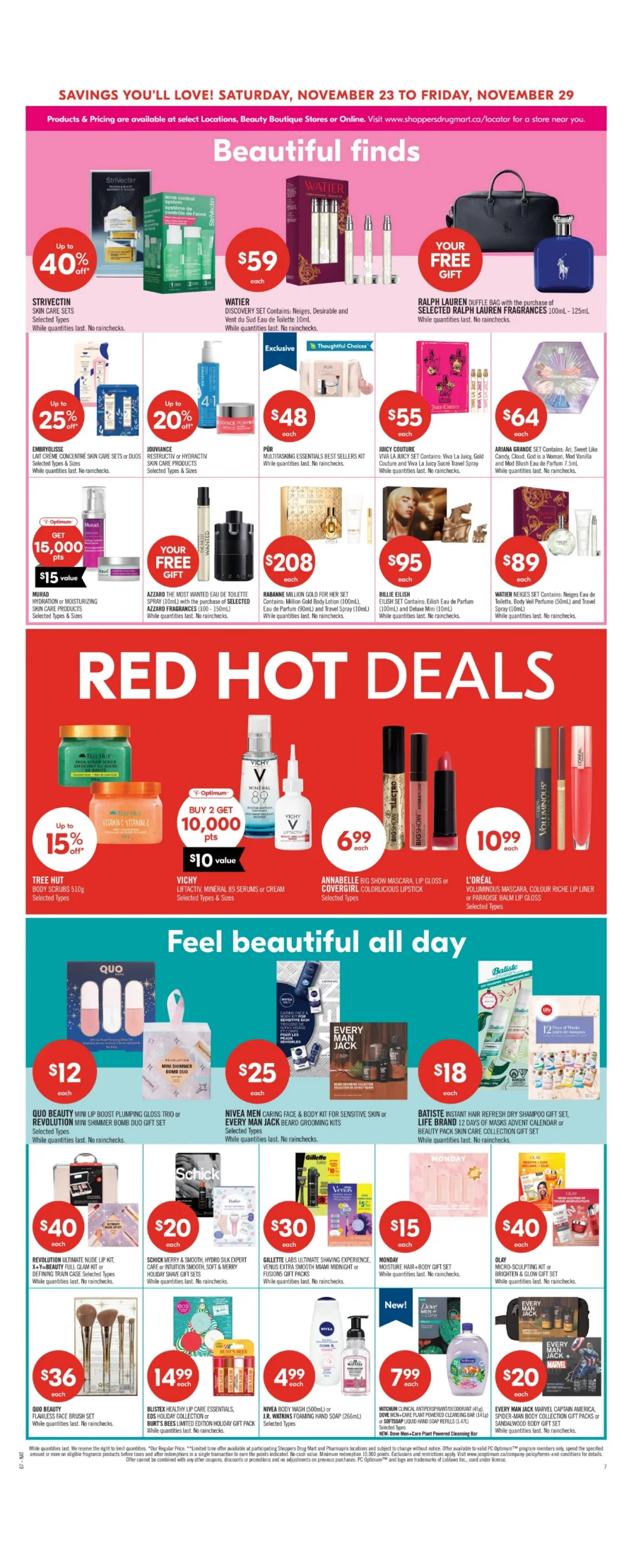 shoppers drug mart flyer november 23 28 9