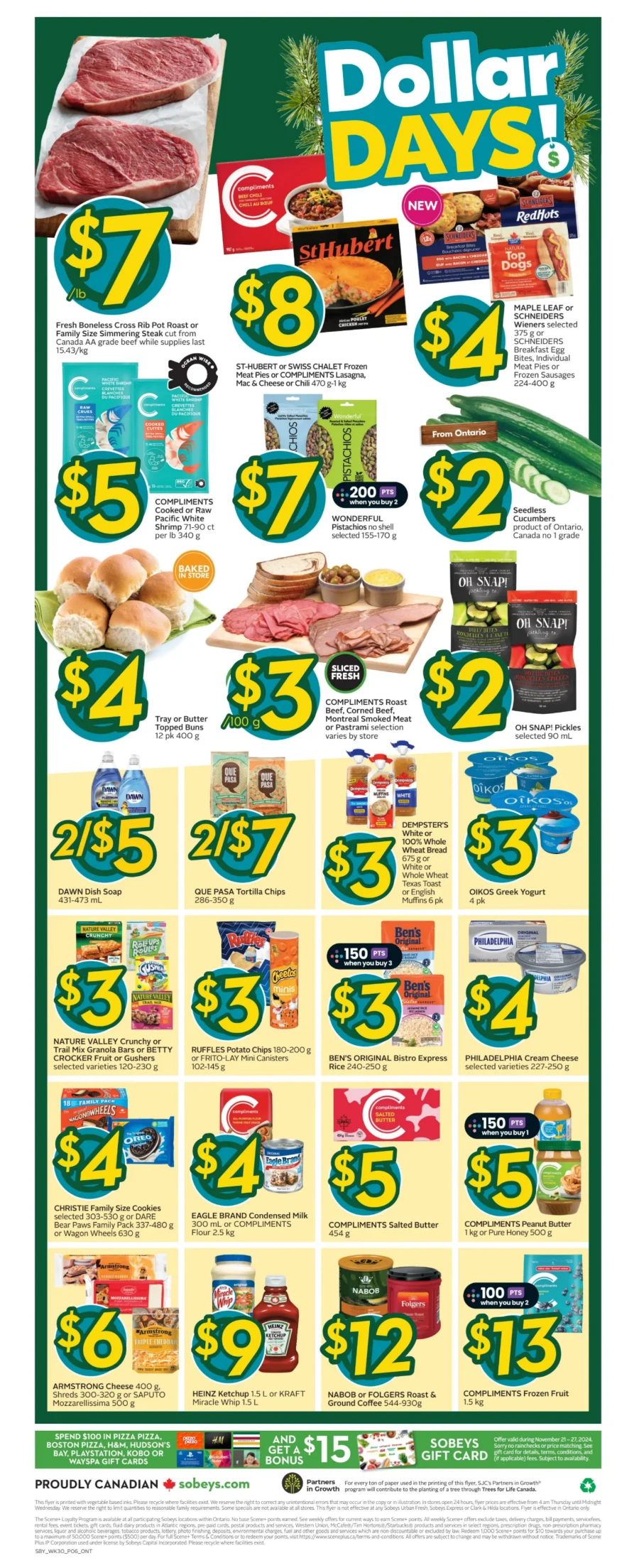 sobeys flyer on november 21 27 4