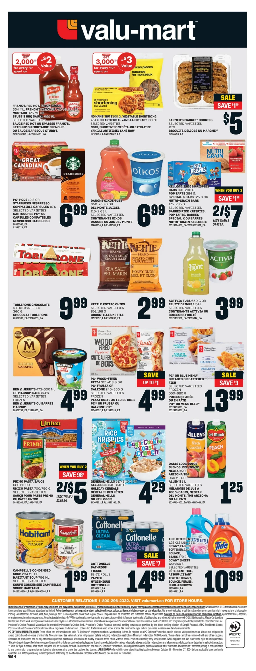 valu mart flyer november 21 27 4