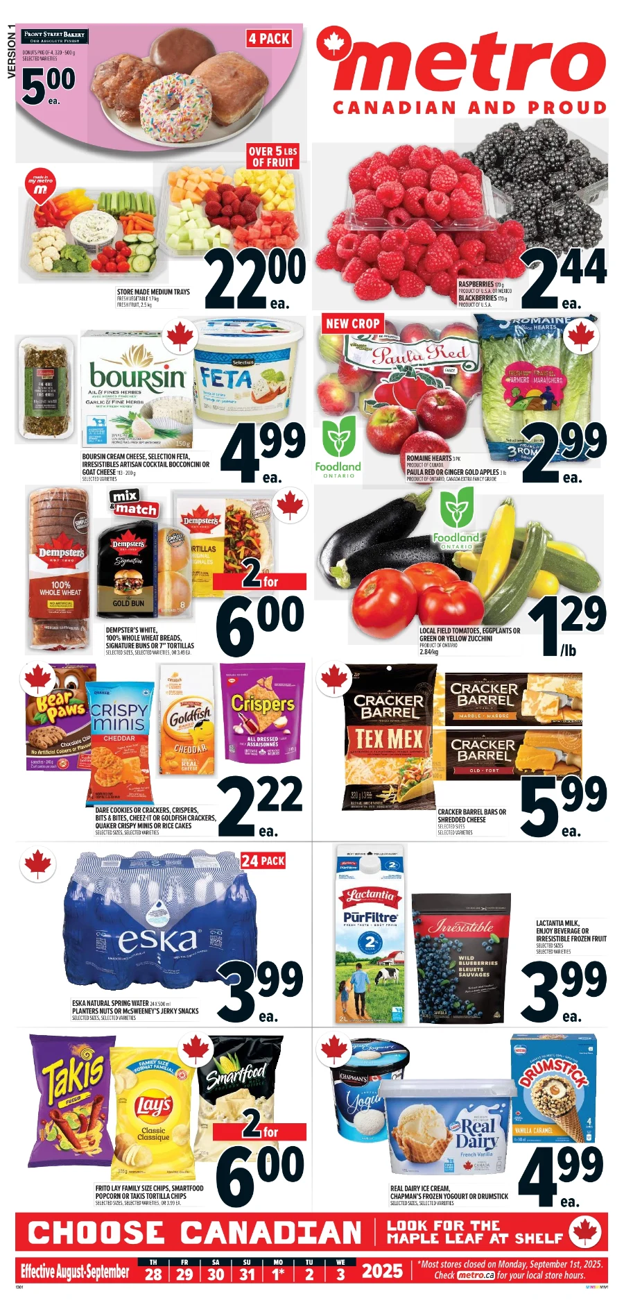 Metro Flyer September 11 to September 17, 2025 (ON) Metro Flyer Ontario from August 28 2025 Week 35 - top grocery deals and discount on fresh produce, meat and more