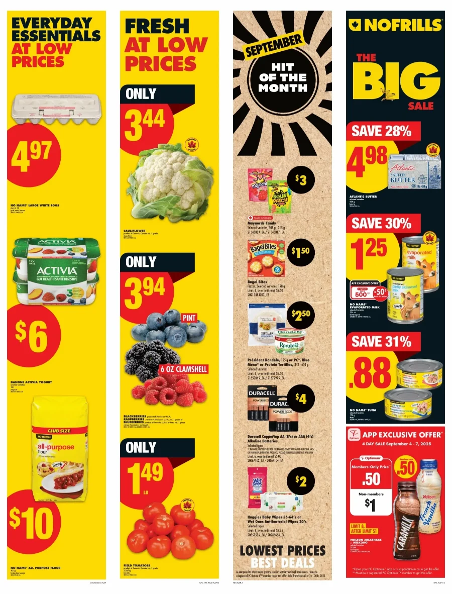 No Frills Flyer (ATLANTIC) October 30 to November 5, 2025 no frills atlantic flyer september 4 2025 week 36 2
