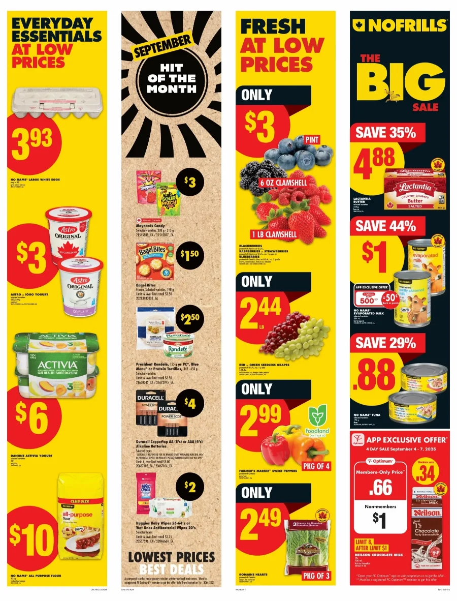 No Frills Flyer ON October 30 to November 5, 2025 no frills flyer on september 4 week 36 2