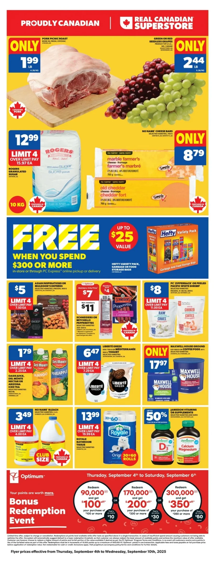 Real Canadian Superstore Flyer WEST October 30 to November 5, 2025 Real Canadian Superstore West Flyer from September 4, 2025 - Week 35 - top deals for this week and next week on groceries, household items, and PC Optimum offers for current and Next Week.
