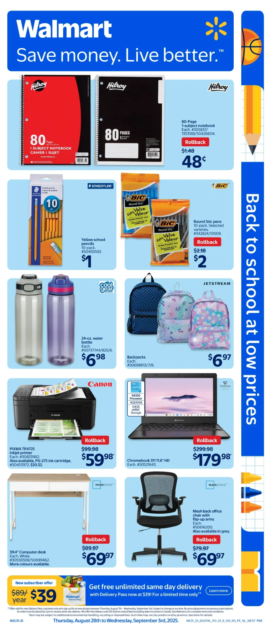 Walmart Flyer September 11 to September 17, 2025 (Atlantic) Walmart Atlantic Flyer August 28 2025 Week 35 featuring weekly grocery deals, pharmacy savings, electronics discounts, and home essentials across Atlantic Canada.