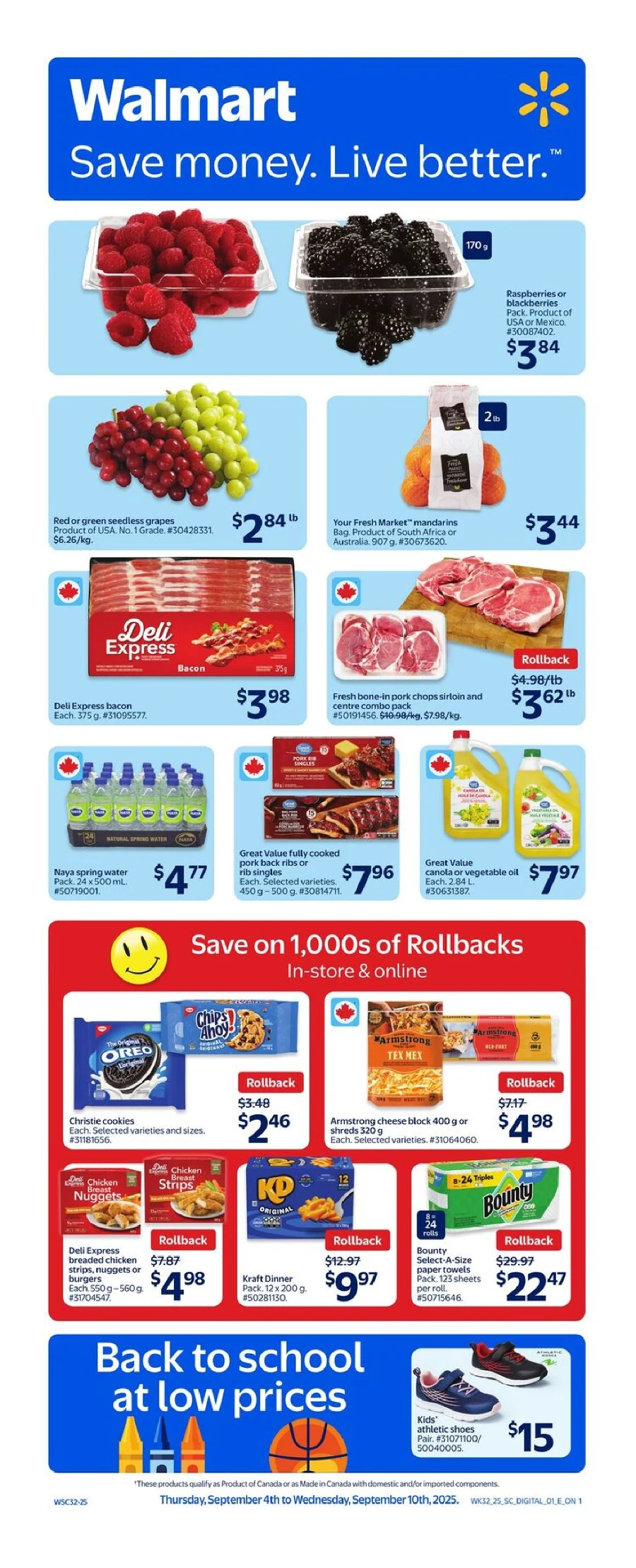 Walmart Flyer September 4 to September 10, 2025 (QC ) Walmart QC Flyer September 4, 2025 Week 36 - featuring grocery deals, electronics discounts, and limited-time offers across Ontario and Quebec stores for this and next week !