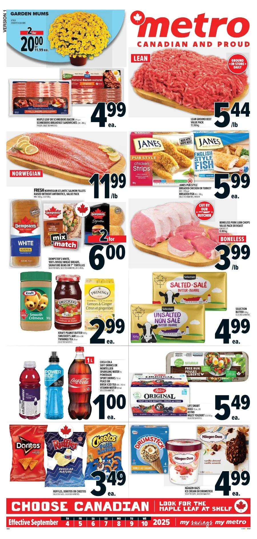 Metro Flyer September 4 to September 10, 2025 (ON) Metro Ontario Flyer from September 4,2025 Week 36 - top grocery deals and discount on fresh produce, meat and more for current and Next Week