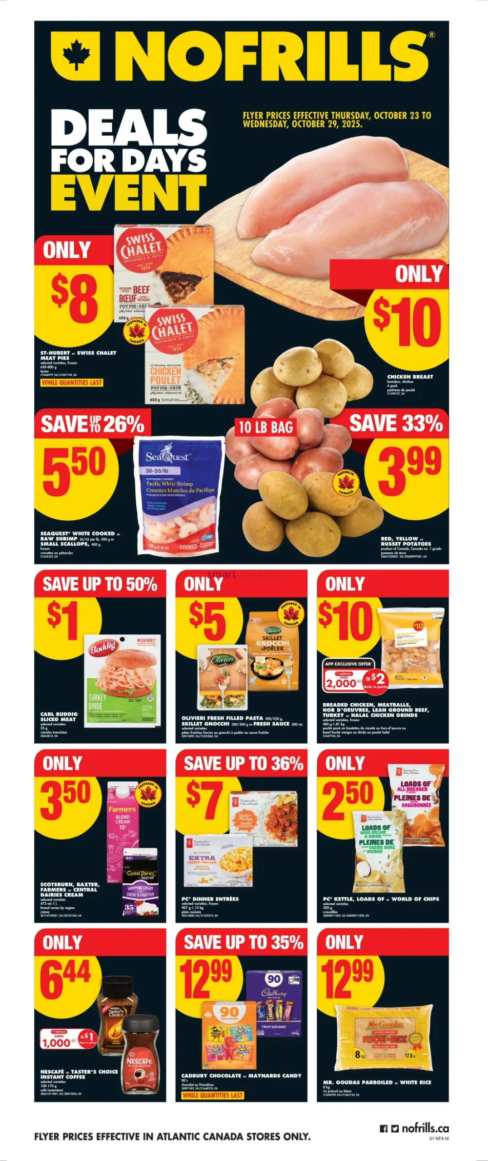 No Frills Flyer ATLANTIC October 23 to October 29, 2025 No Frills Atlantic Flyer Week 43 with top grocery deals, fresh produce, meat, and household essentials. Weekly savings and limited-time discounts.